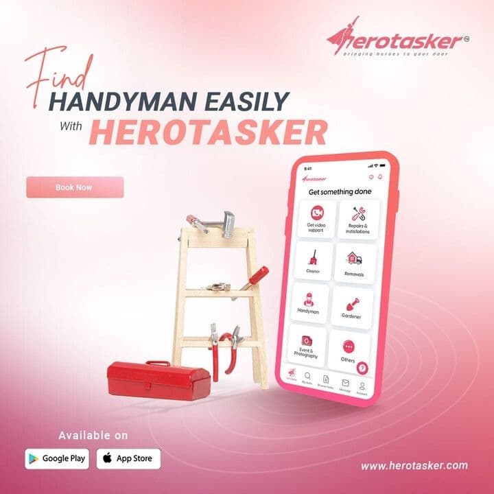 Property Tasker brand collage of UK contractors