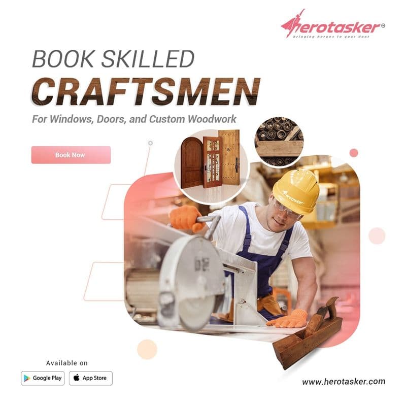 Property Tasker contractors — a kitchen fitter, plumber and electrician at work